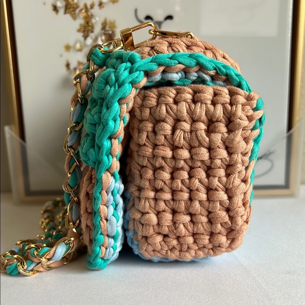 Handcrafted Multi Color Bag Mini Purse - Picture 6 of 17